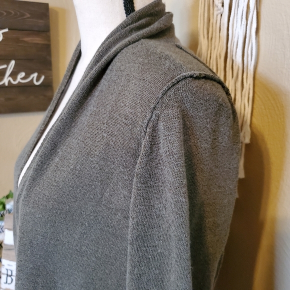 Banana Republic Large Olive Green Sweater Cardigan - Picture 4 of 16